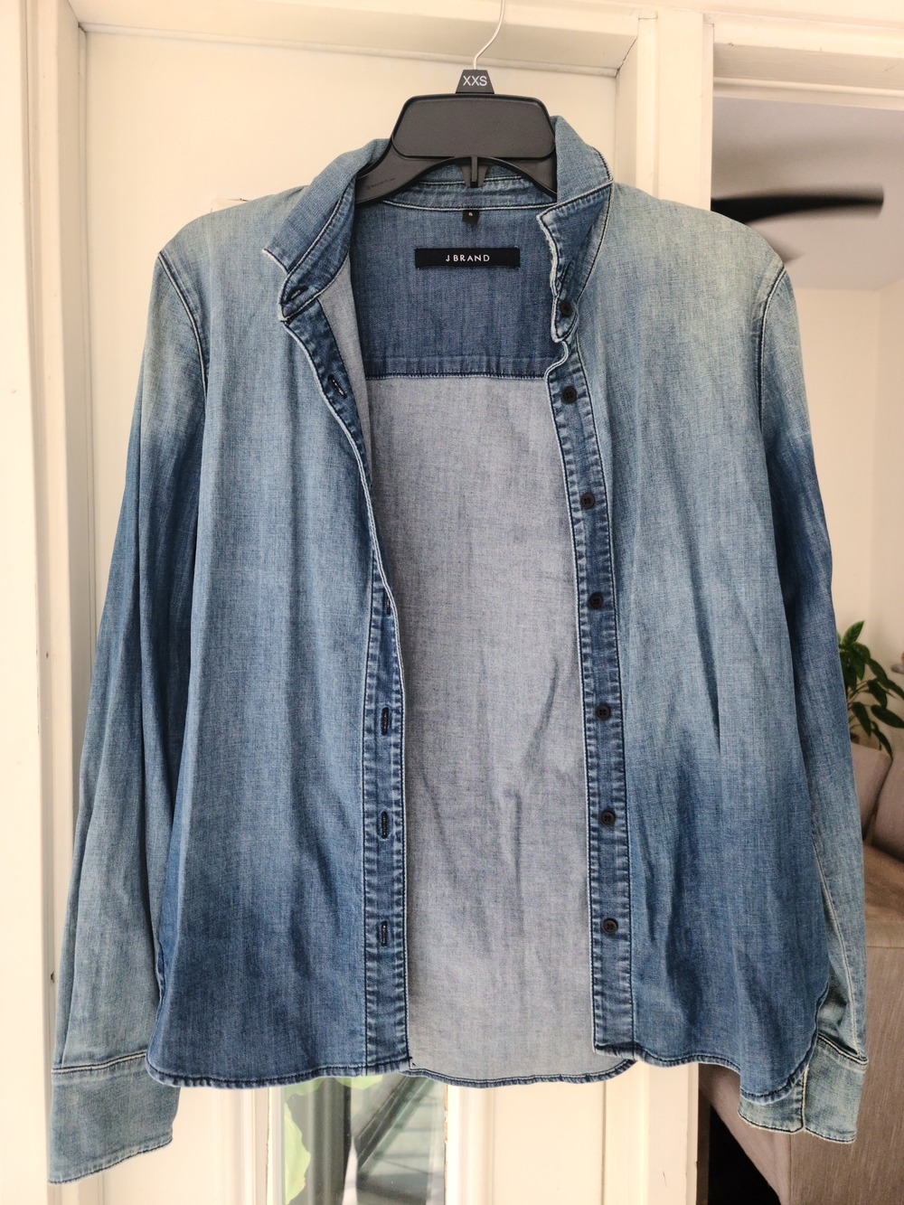 J Brand Women's Light Wash Denim Shirt Jacket